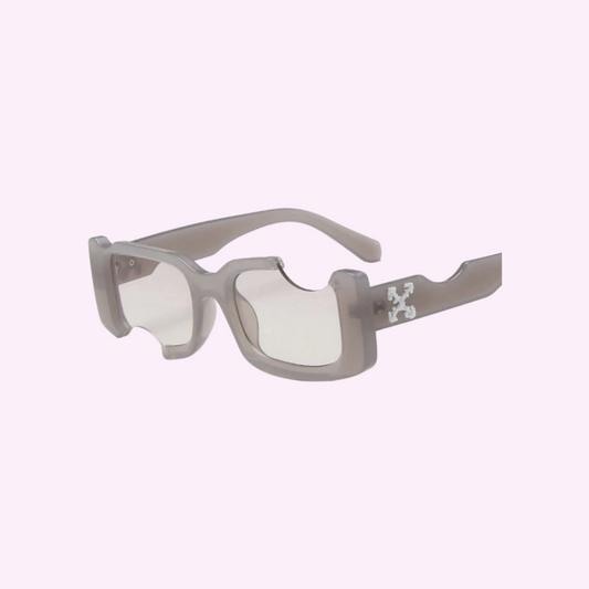 Off-White Candy-Cut Sunglasses Gray Lens