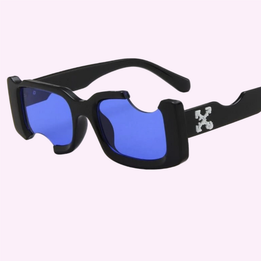 Off-White Candy-Cut Sunglasses Blue Lens